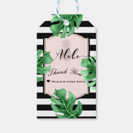 Tropiska blad & Ananas Bröllapselegant presentkörn Presentetikett