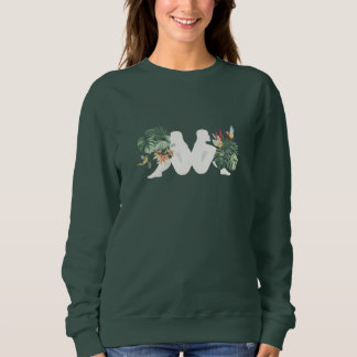 Tropiska blad & Fåglar Minimal Naturdesign T Shirt