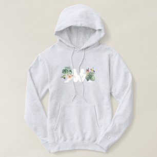 Tropiska blad & Fåglar Minimal Naturdesign T Shirt