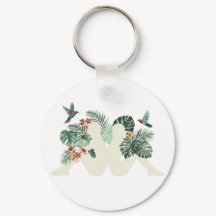 Tropiska blad & Fåglar Natur Estetisk Design