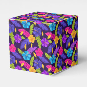 Tropiska blad och blommor Mönster-23857 Presentaskar