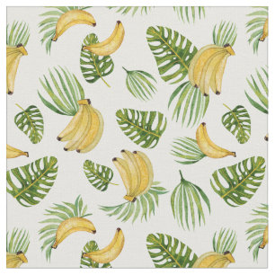 Tropiska bliss: Bananer och exotiska växter Tyg