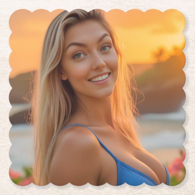 Tropiska bliss: Helenas kustkarm Underlägg Papper (Framsida)