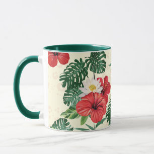 Tropiska blodkroppar av vita lotus mugg