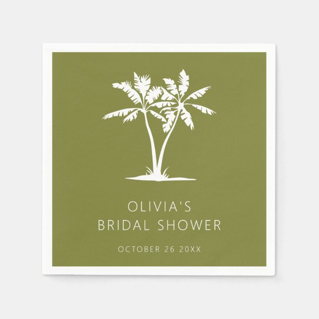 Tropiska blöjor av Möhippa Handflatan och Beach Pappersservett (Framsidan)