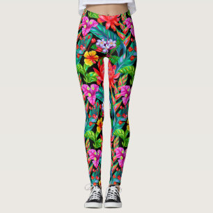 Tropiska blom- Leggins Leggings