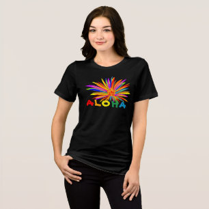 Tropiska blomman Aloha T Shirt