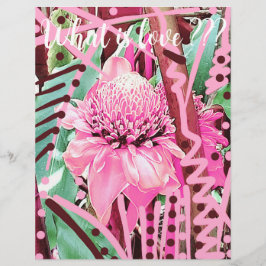 Tropiska blomman av Flyer från Life Bröllop Kärlek