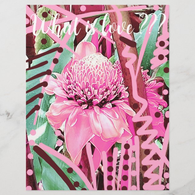 Tropiska blomman av Flyer från Life Bröllop Kärlek (Framsidan)