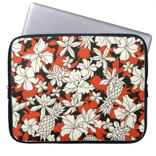 Tropiska blomman mönster laptop fodral
