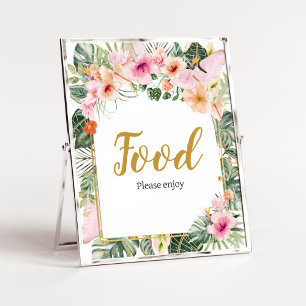 Tropiska Blommigten Aloha Food Poster