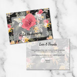 Tropiska Blommigten anas Tack Kort<br><div class="desc">Exotisk rosa och vita hibiscus-blommor,  gult,  ananas,  handflatan fronder och tropiska blad; dessa FLAT-tackkort (öppnas inte) kan användas för ANY tillfälle. MATCHING-objekt i vår butik.</div>