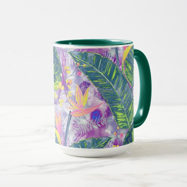 Tropiska blommigten, botaniska mugg (Framsida höger)