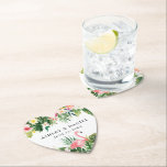 Tropiska Blommigten Flamingo Bröllop Heart Underlägg Papper<br><div class="desc">Den moderna vattenfärgen Tropical Blommigt Greenery Bröllop Heart Underlägg med Rosa Flamingo.</div>