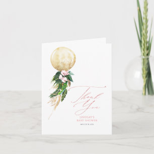 Tropiska Blommigten Guld Balloon Garland Tack Kort