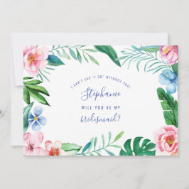 Tropiska Blommigten Hawaii Peony Rosa Grönt Brides Inbjudningar