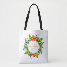 Tropiska Blommigten Lycklig Mors dag | Tote Bag