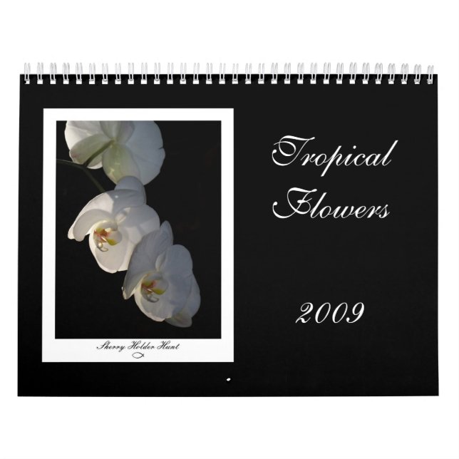 Tropiska blommor 2009 kalender (Omslag)