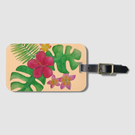 Tropiska blommor bagagebricka