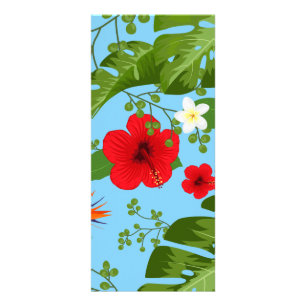 Tropiska blommor Bakgrund 12 Reklamkort
