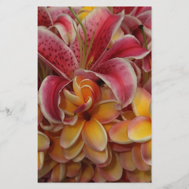 Tropiska blommor brevpapper (Framsida)