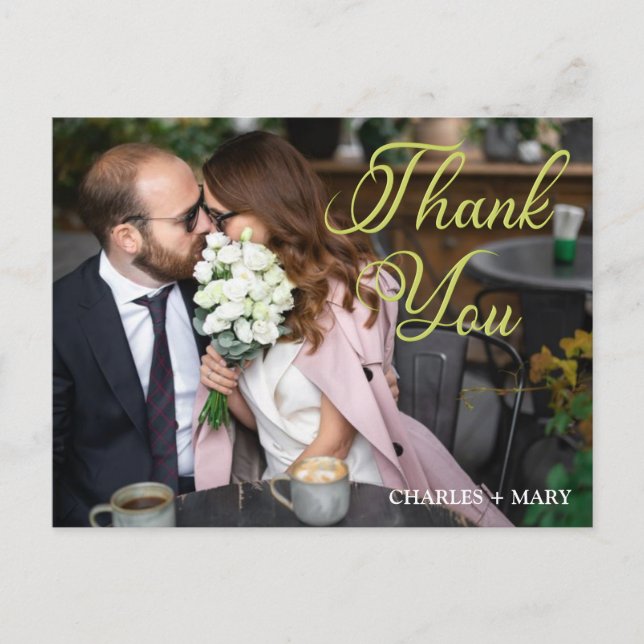 Tropiska blommor Heart & Typografiskt foto Postcar Vykort (Framsida)