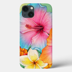 Tropiska blommor Hibiscus Plumeria