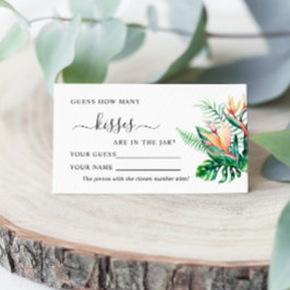Tropiska blommor hur många Kisses-spelkort Placeringskort