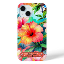 Tropiska blommor Livlig grönska iPhone / iPad-fodr