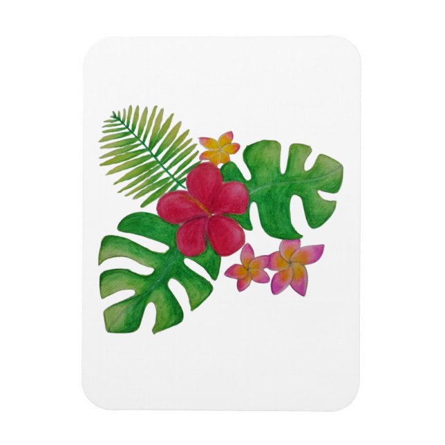 Tropiska blommor magnet (Vertikal)