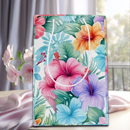 Tropiska blommor och blad