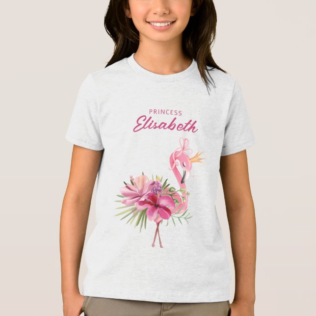 Tropiska blommor och Ferns T Shirt (Framsida)