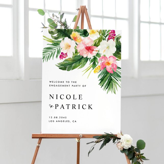 Tropiska blommor och Förlovningsfest i Grekland Poster (Skapare uppladdad)