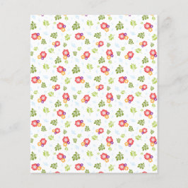 Tropiska blommor och Löv Skrapbokning Papper