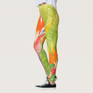 Tropiska blommor Paradisens födelse Leggings