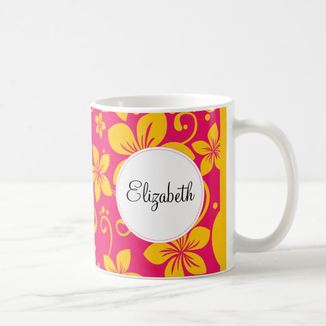 Tropiska blommor Personlig mugg (Höger)