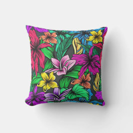 Tropiska blommor Pillow Kudde