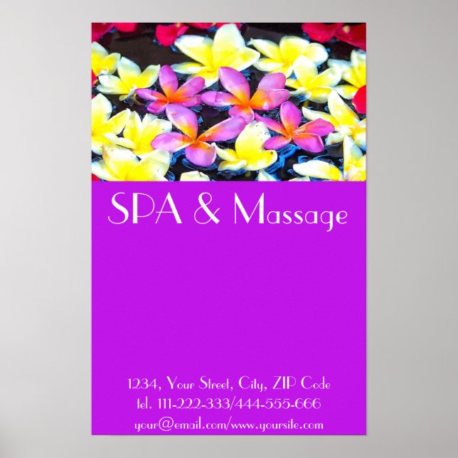 Tropiska blommor poster (Framsidan)