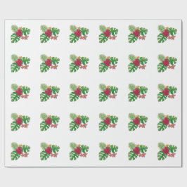 Tropiska blommor presentpapper