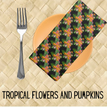 Tropiska blommor Pumpa Thanksgiving