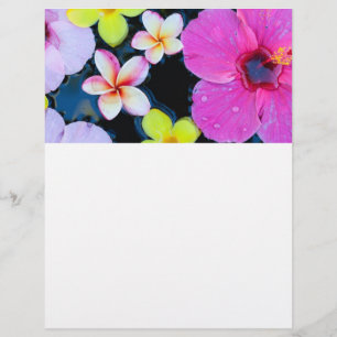 Tropiska blommor reklamblad