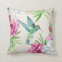 Tropiska blommor som flyger hummingbirden