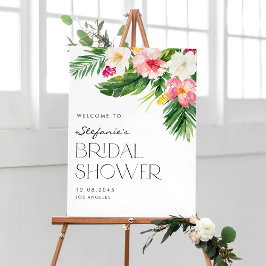 Tropiska blommor Sommar Möhippa Poster