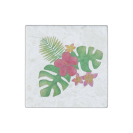 Tropiska blommor stenmagnet