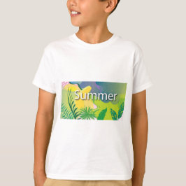 tropiska blommor t shirt