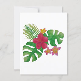 Tropiska blommor vykort