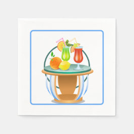 Tropiska Bord Pappersservett