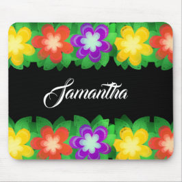 Tropiska botaniska blommor musmatta