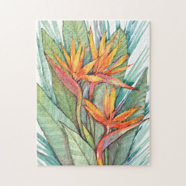 Tropiska botaniska paradiset II Pussel (Vertikal)