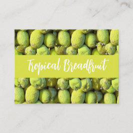 Tropiska Breadfrun Mönster Visitkort